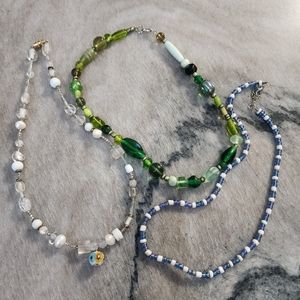 Bohemian Beaded Trio Necklace Set